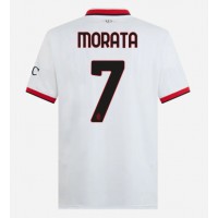 Camiseta AC Milan Alvaro Morata #7 Visitante Equipación 2024-25 manga corta